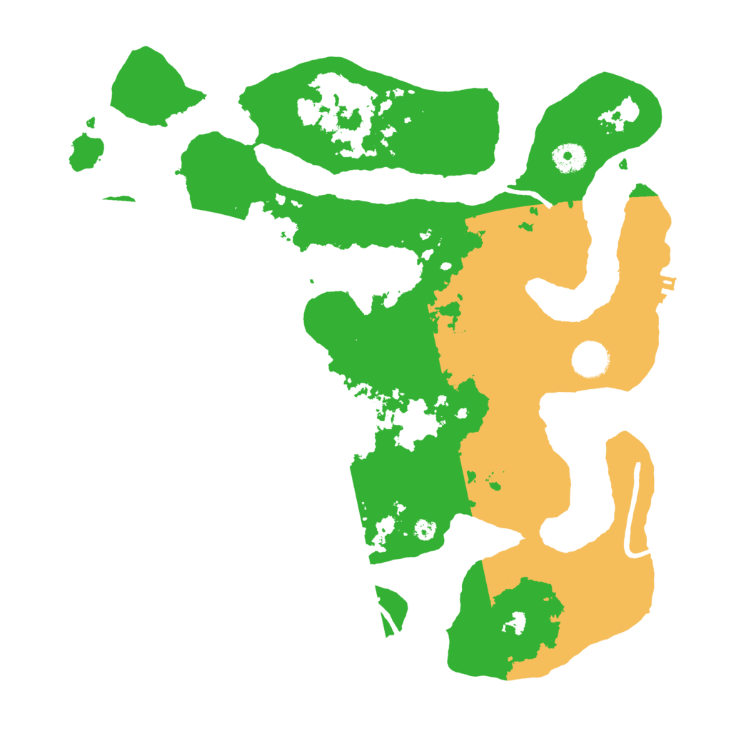 Biome Rust Map: Procedural Map, Size: 3500, Seed: 1039516