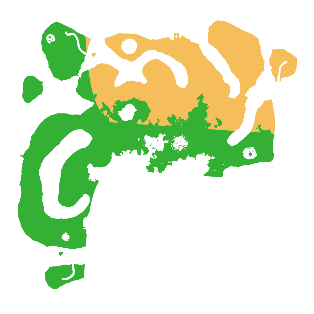 Biome Rust Map: Procedural Map, Size: 3600, Seed: 1392951067