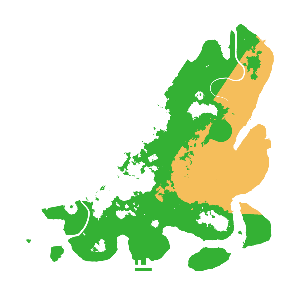 Biome Rust Map: Procedural Map, Size: 3500, Seed: 24032022