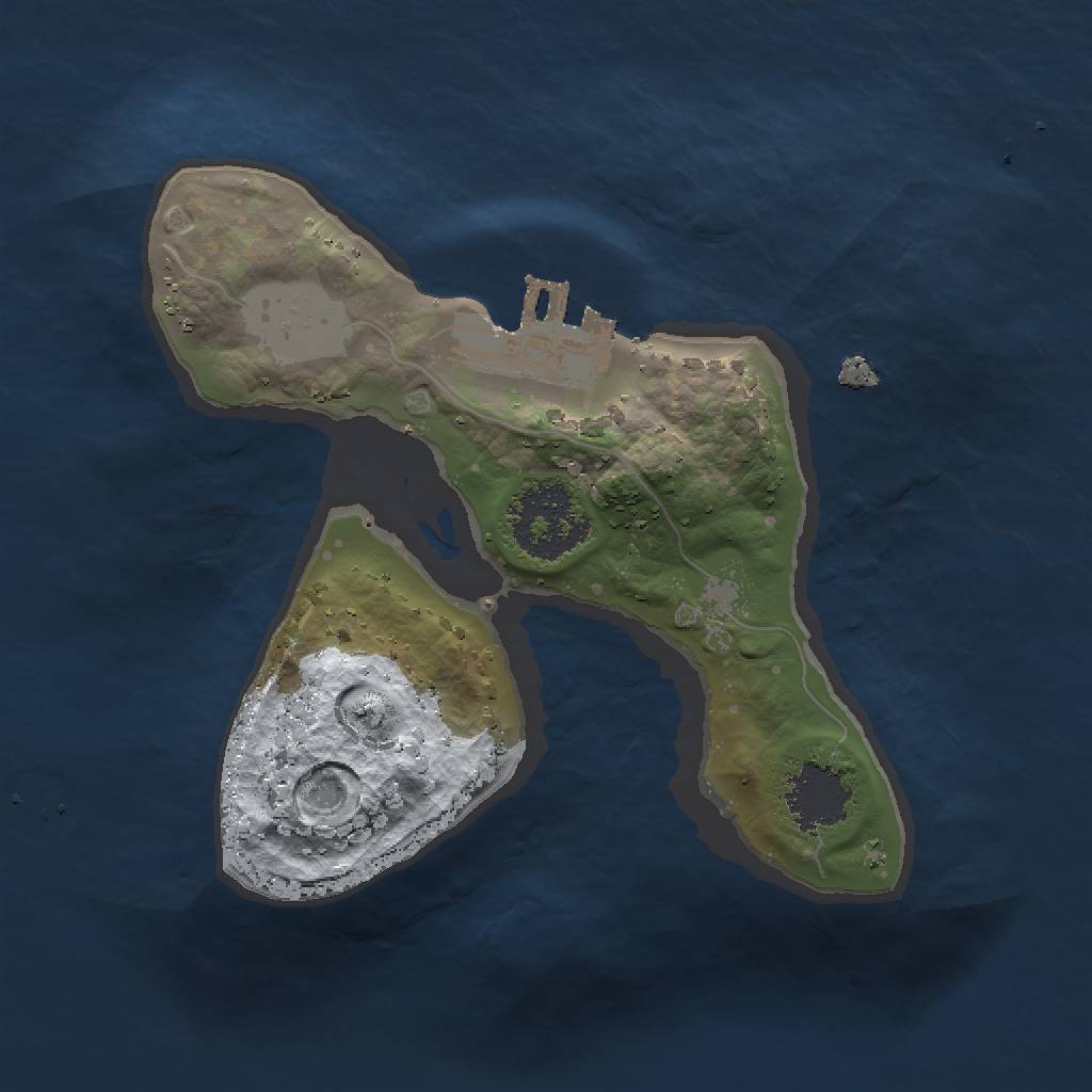 Rust Map: Procedural Map, Size: 1500, Seed: 18964668, 5 Monuments