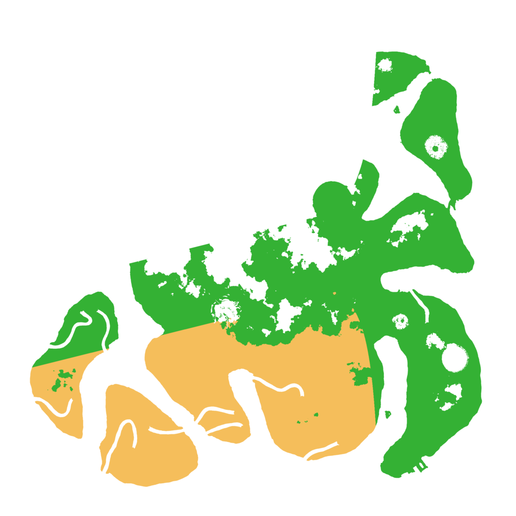 Biome Rust Map: Procedural Map, Size: 3500, Seed: 6367725