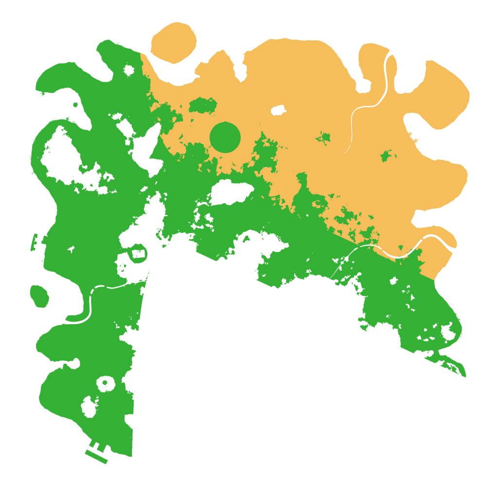 Biome Rust Map: Procedural Map, Size: 4250, Seed: 2758907