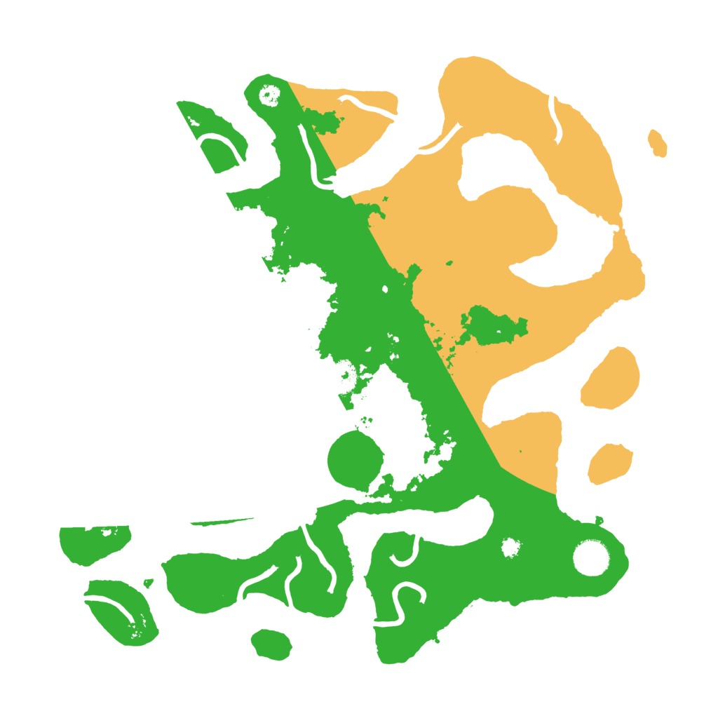 Biome Rust Map: Procedural Map, Size: 3500, Seed: 958467