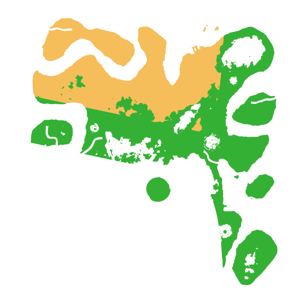 Biome Rust Map: Procedural Map, Size: 3550, Seed: 152070