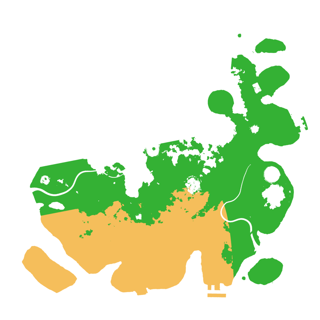 Biome Rust Map: Procedural Map, Size: 3500, Seed: 1095226594