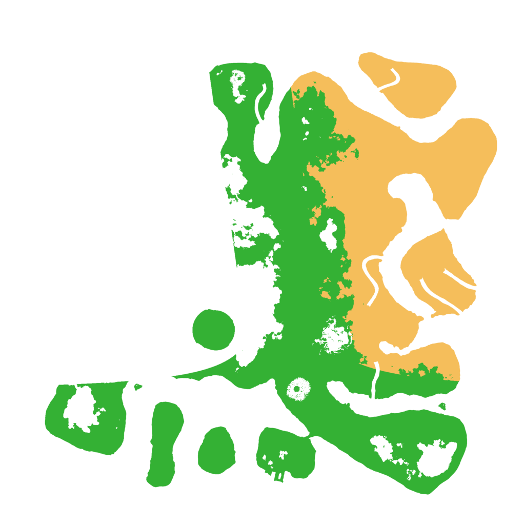 Biome Rust Map: Procedural Map, Size: 3500, Seed: 4116897