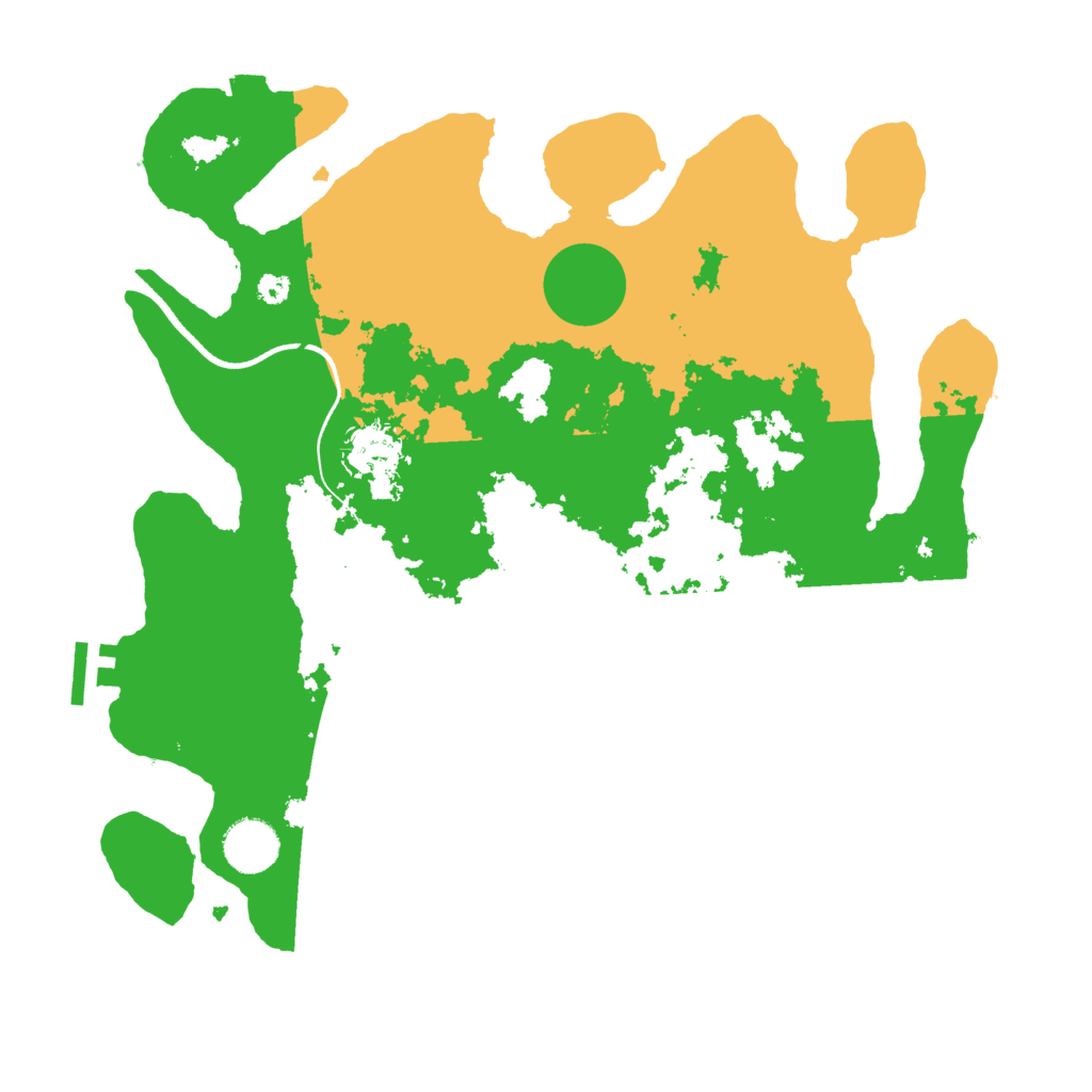 Biome Rust Map: Procedural Map, Size: 3500, Seed: 4241688