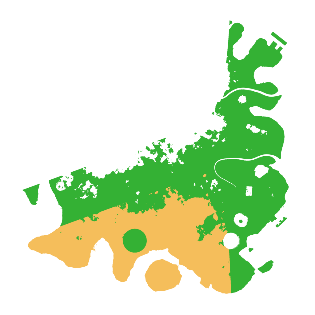 Biome Rust Map: Procedural Map, Size: 3500, Seed: 1868609