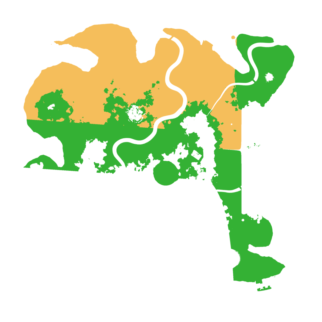 Biome Rust Map: Procedural Map, Size: 3500, Seed: 6266269