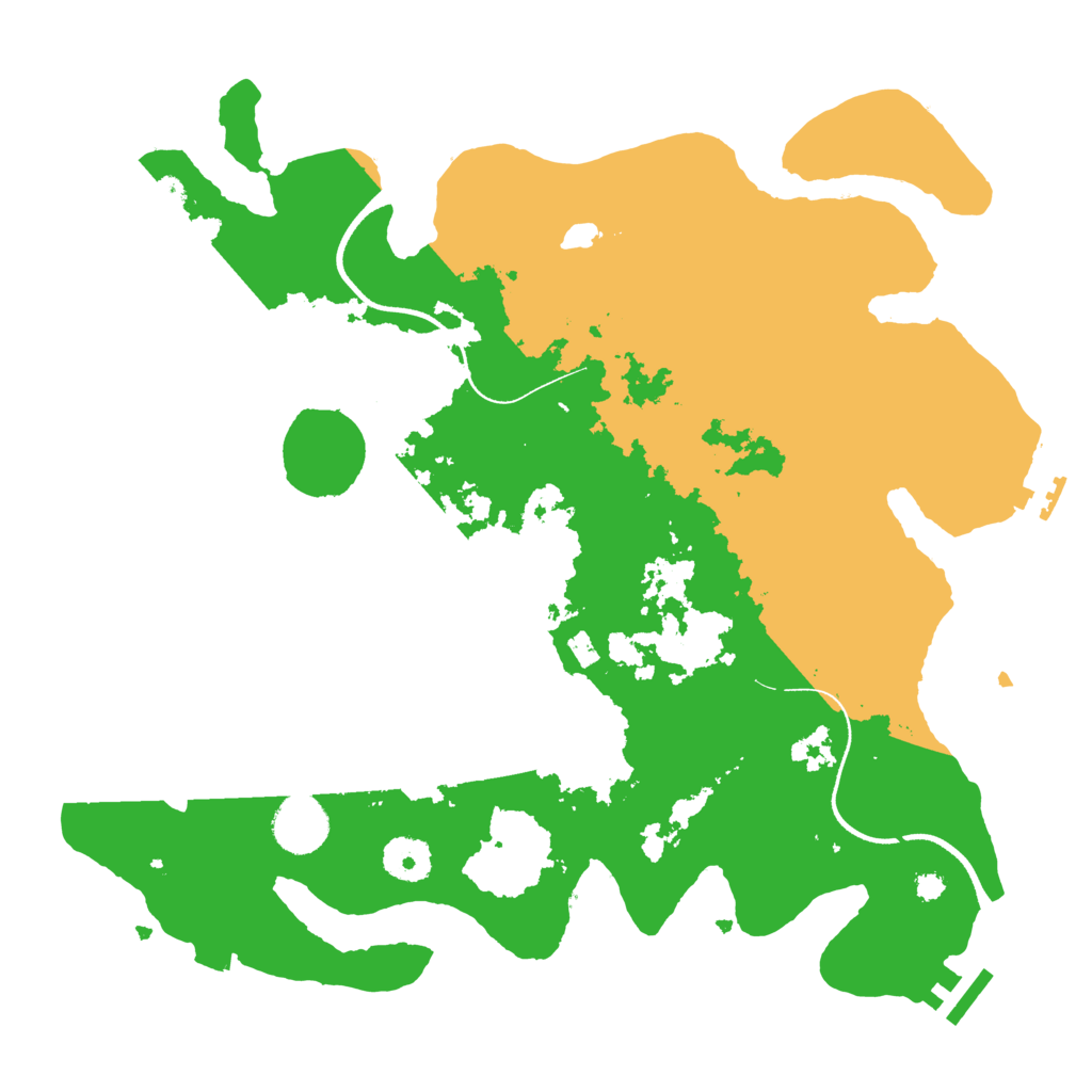 Biome Rust Map: Procedural Map, Size: 3500, Seed: 268766730