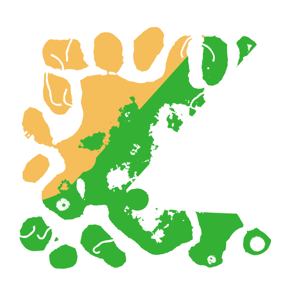 Biome Rust Map: Procedural Map, Size: 3500, Seed: 80891