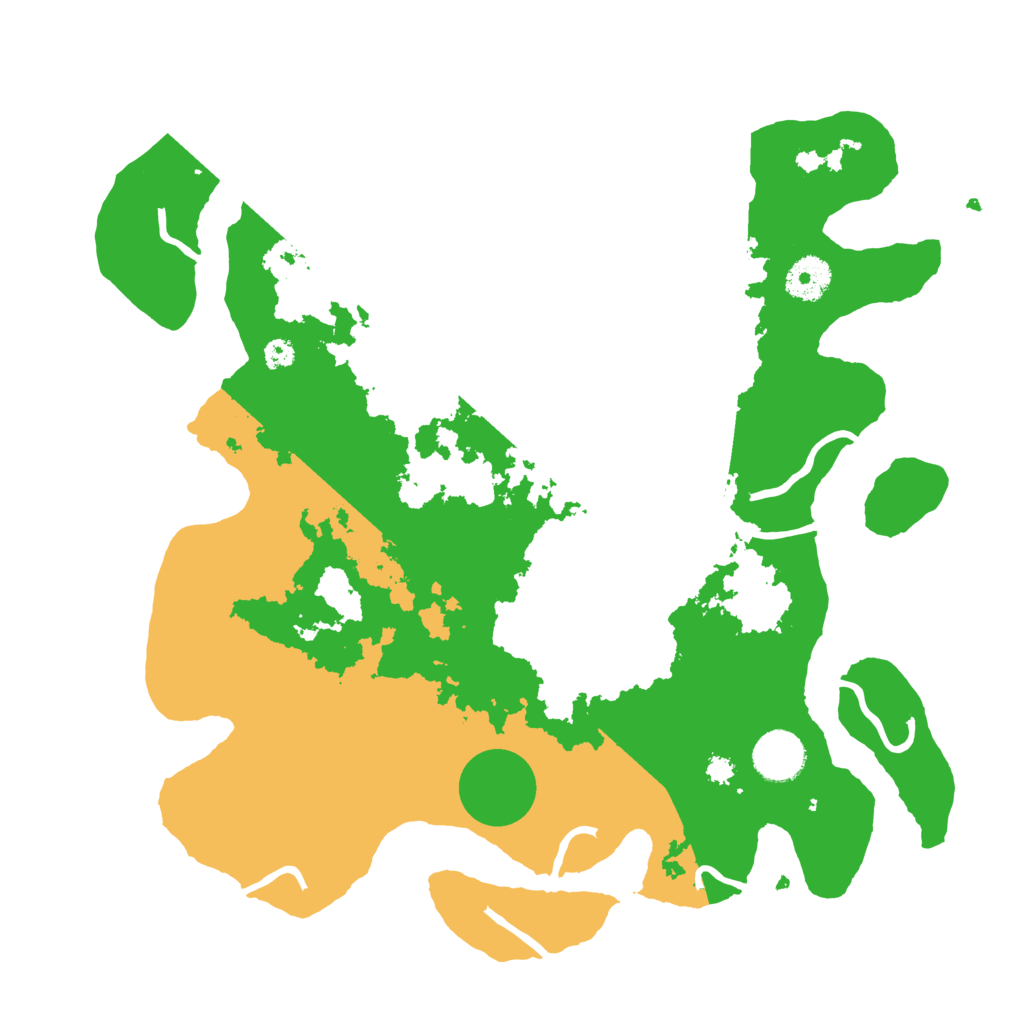 Biome Rust Map: Procedural Map, Size: 3500, Seed: 64444