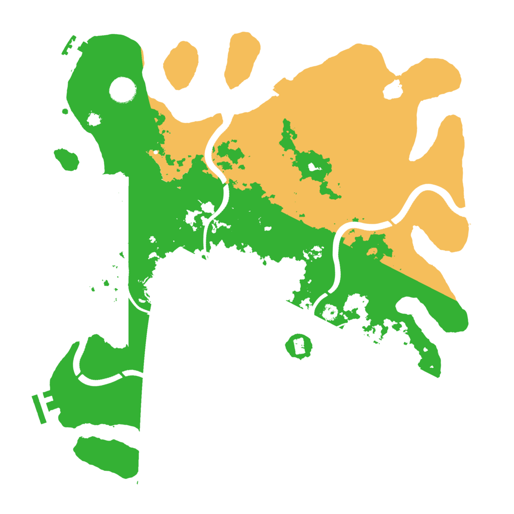 Biome Rust Map: Procedural Map, Size: 3500, Seed: 3975476