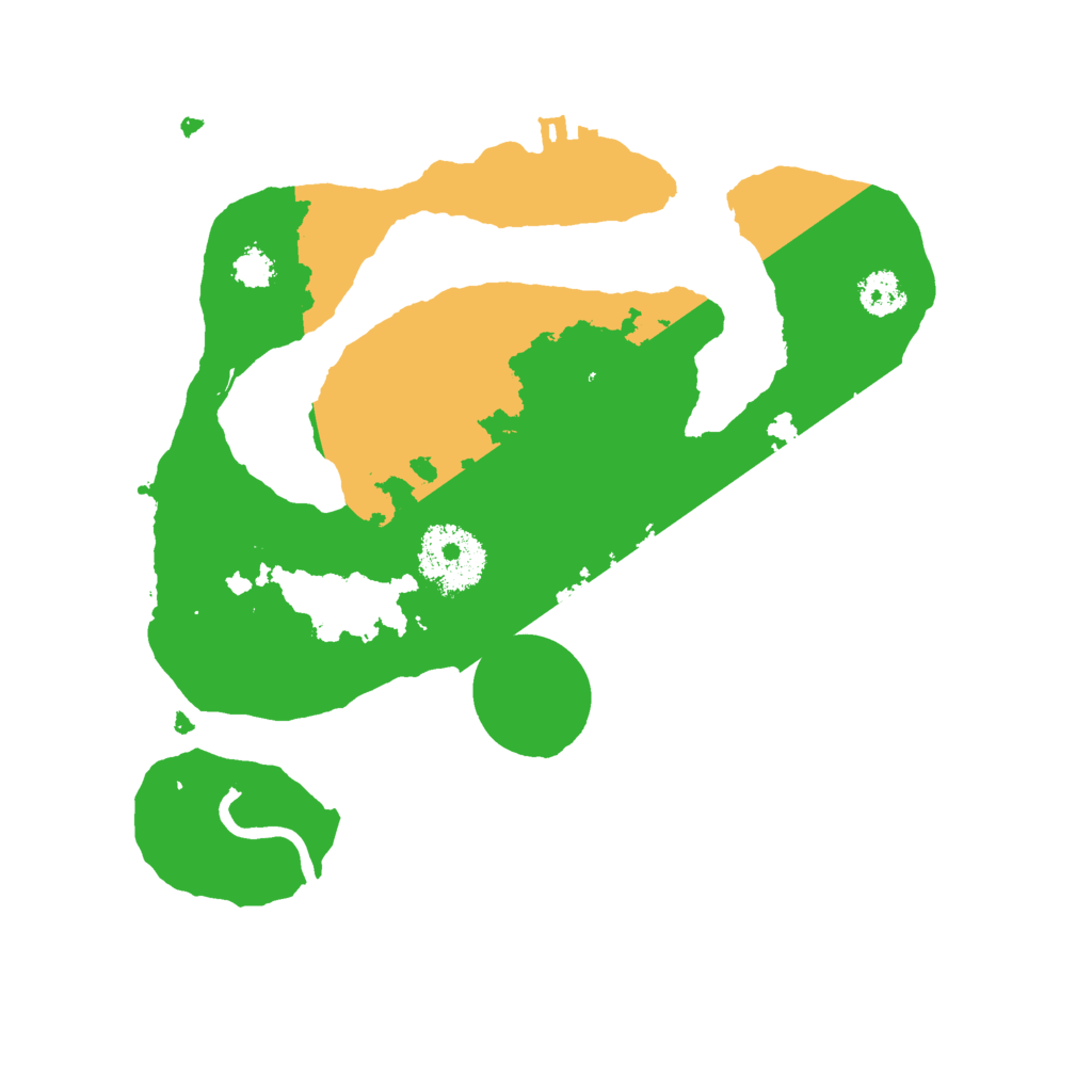 Biome Rust Map: Procedural Map, Size: 2500, Seed: 645645