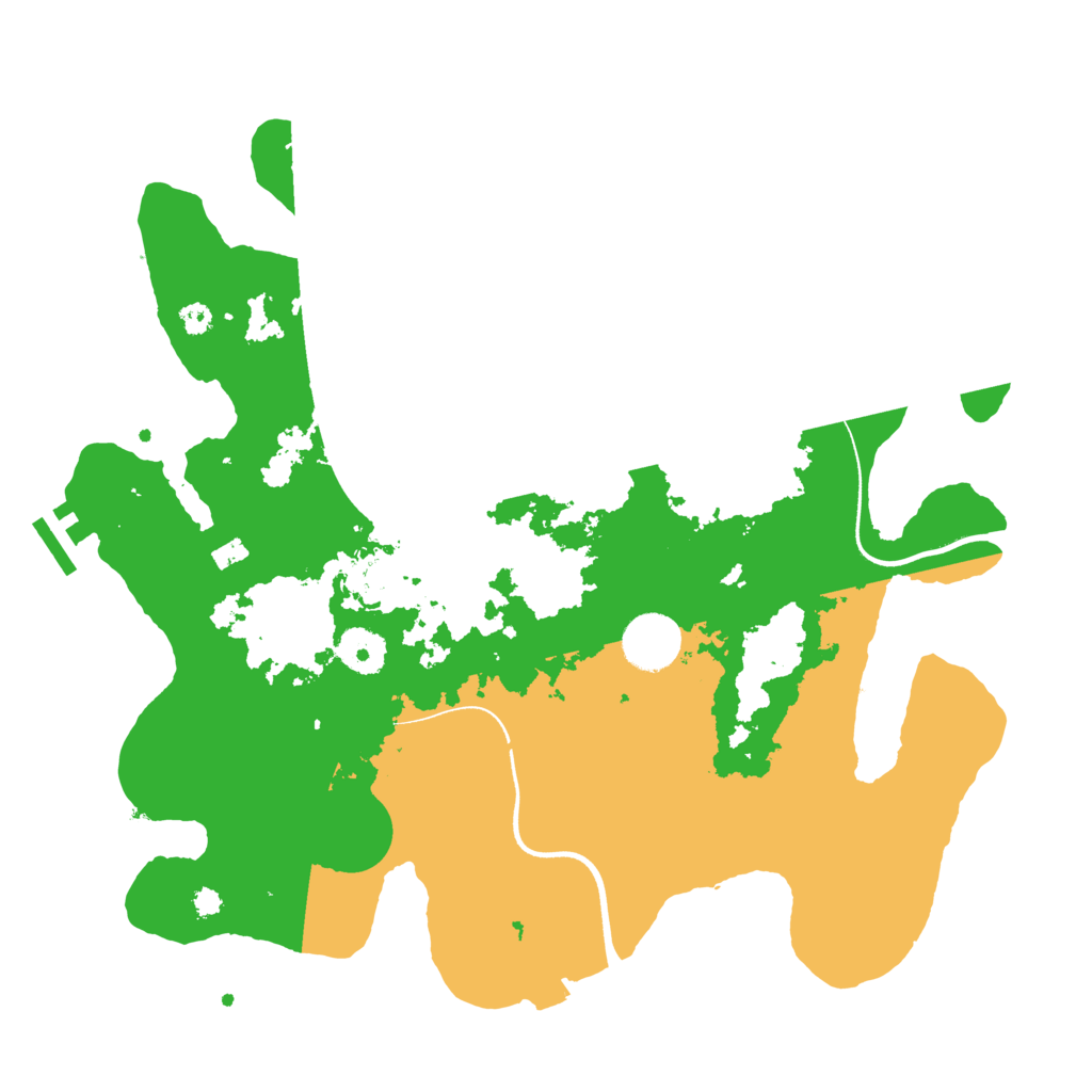 Biome Rust Map: Procedural Map, Size: 3500, Seed: 6074620