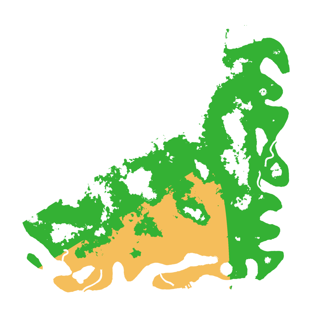 Biome Rust Map: Procedural Map, Size: 4500, Seed: 536752