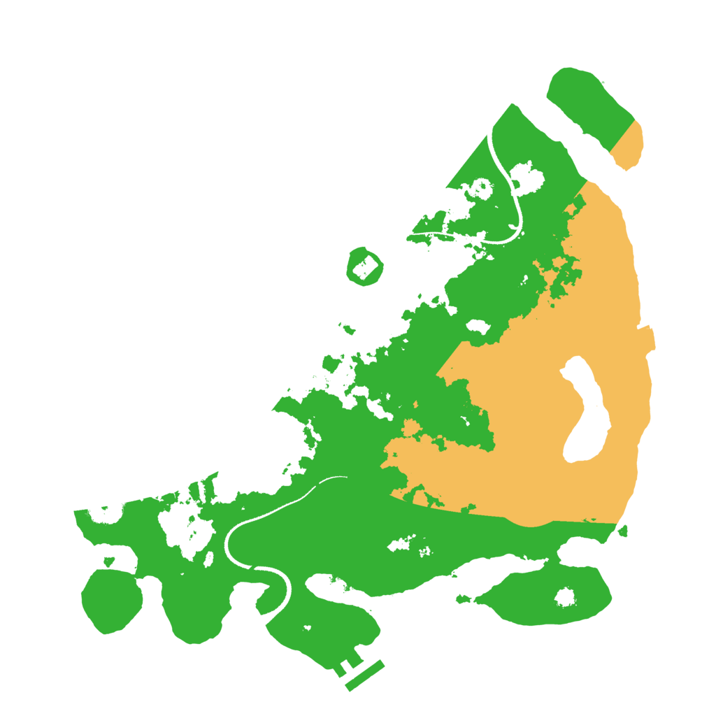 Biome Rust Map: Procedural Map, Size: 3300, Seed: 55