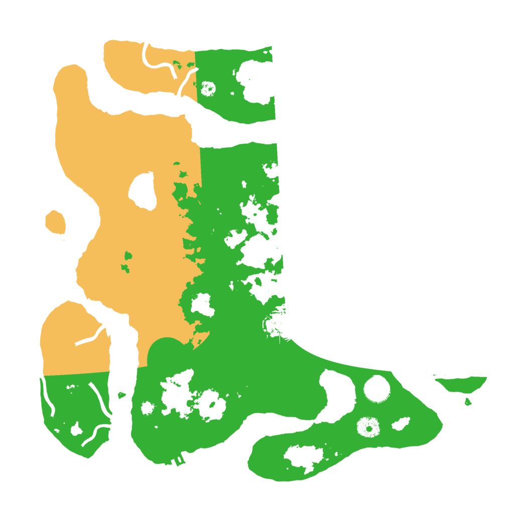 Biome Rust Map: Procedural Map, Size: 3500, Seed: 3968352