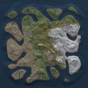 Thumbnail Rust Map: Procedural Map, Size: 4000, Seed: 68793, 20 Monuments