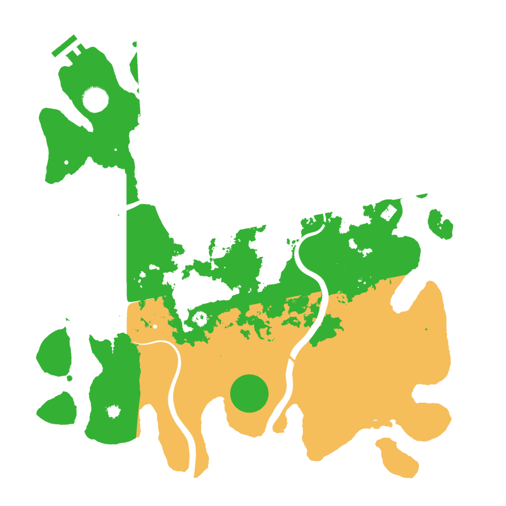 Biome Rust Map: Procedural Map, Size: 3500, Seed: 4798575