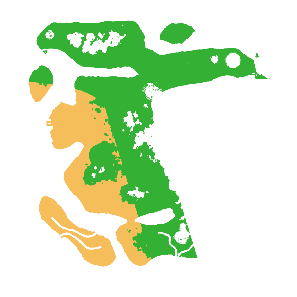 Biome Rust Map: Procedural Map, Size: 3500, Seed: 3845880