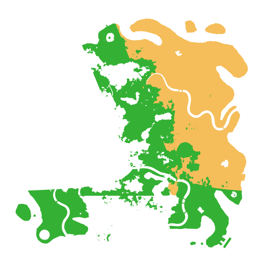 Biome Rust Map: Procedural Map, Size: 4500, Seed: 3367617