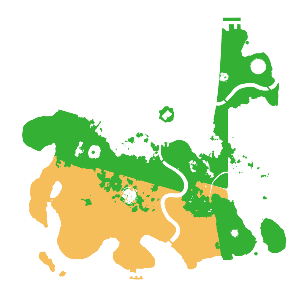 Biome Rust Map: Procedural Map, Size: 3500, Seed: 3418501