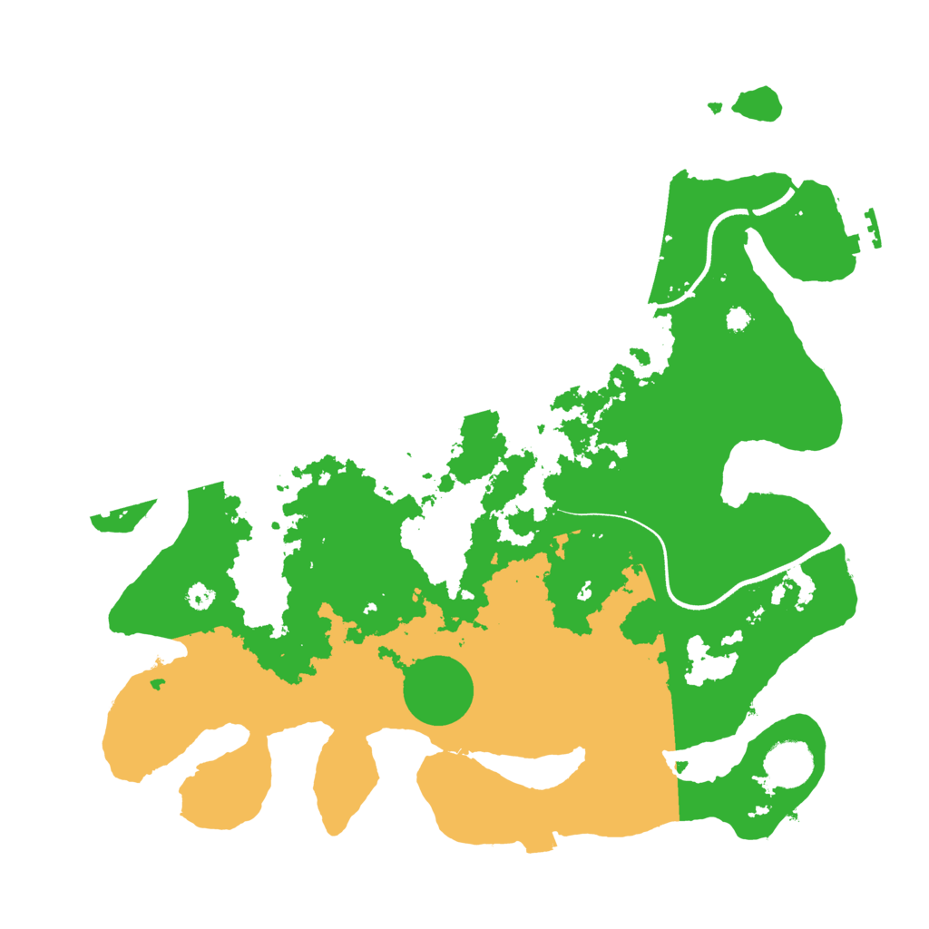 Biome Rust Map: Procedural Map, Size: 3500, Seed: 449860