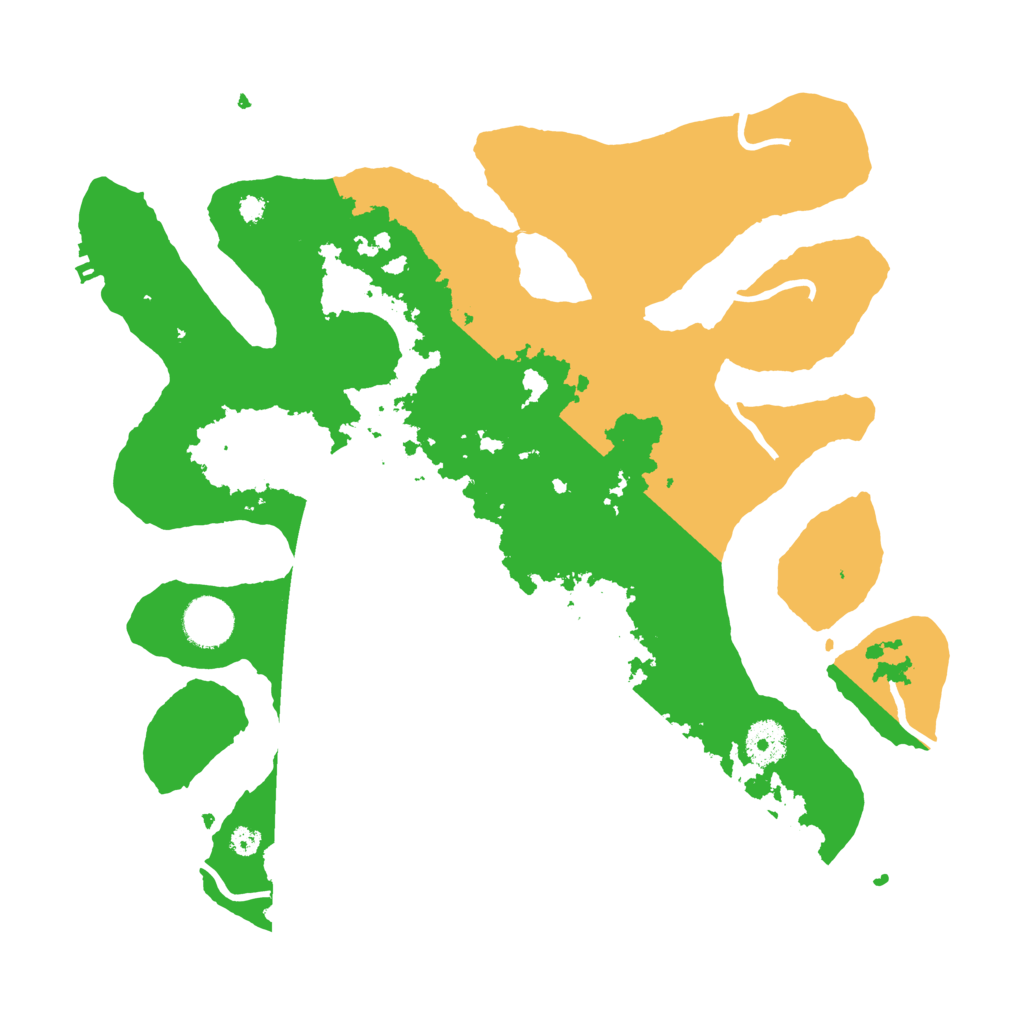 Biome Rust Map: Procedural Map, Size: 3550, Seed: 564670