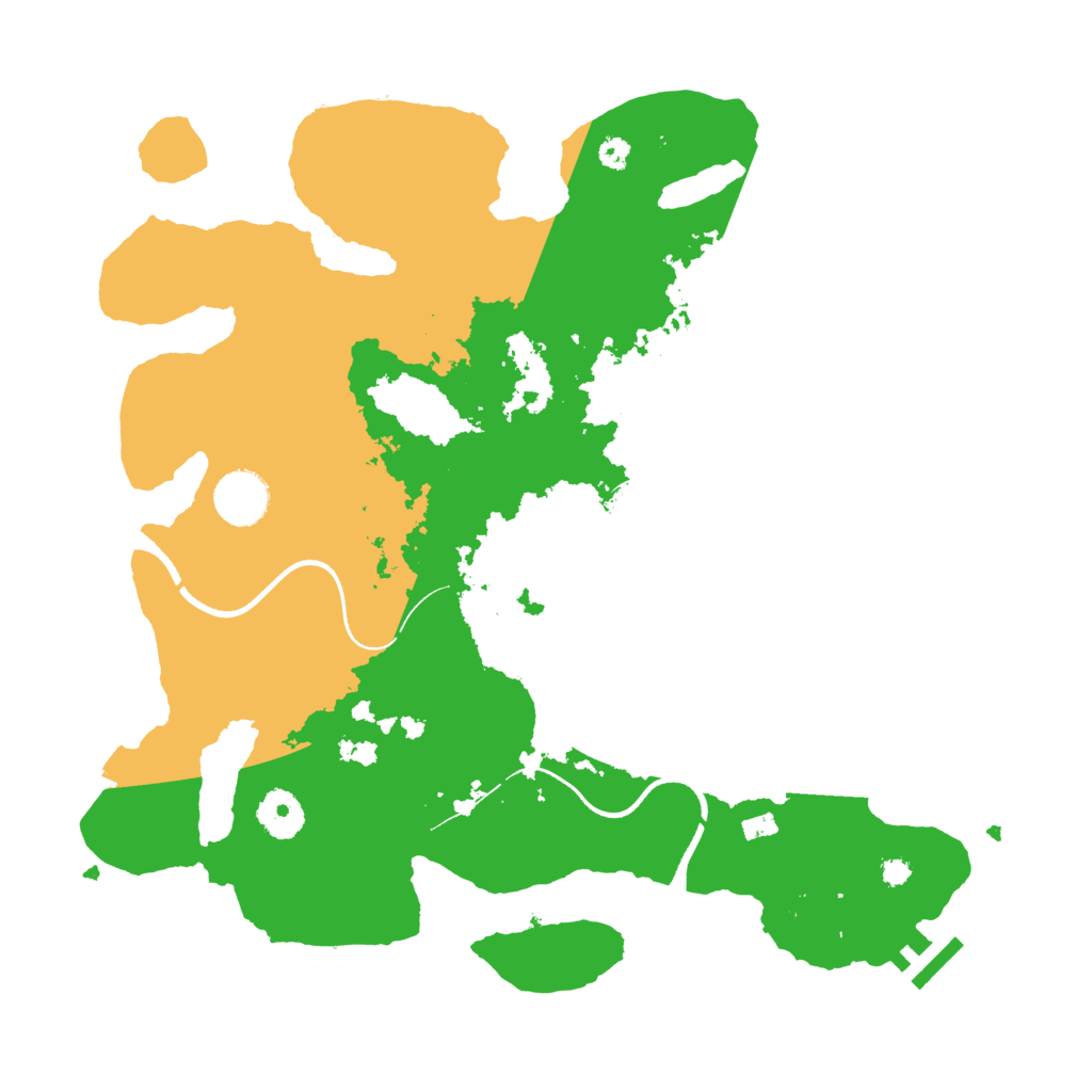 Biome Rust Map: Procedural Map, Size: 3500, Seed: 6338786
