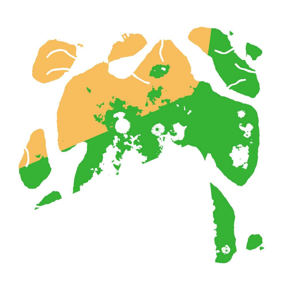 Biome Rust Map: Procedural Map, Size: 3500, Seed: 2542421