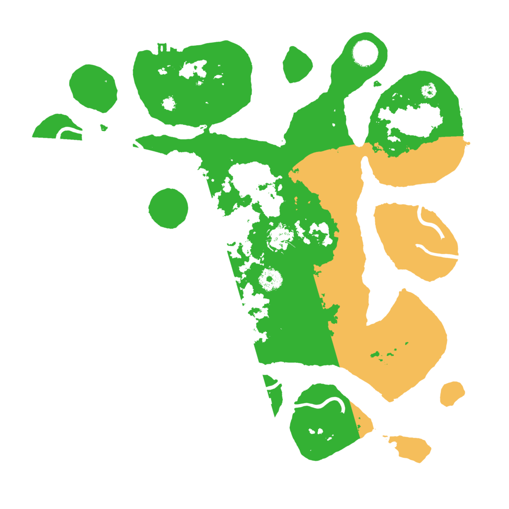 Biome Rust Map: Procedural Map, Size: 3500, Seed: 14990