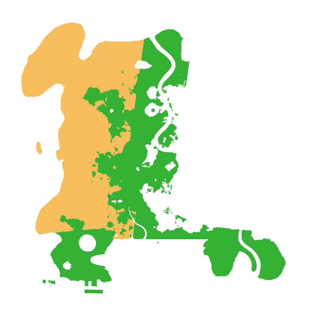 Biome Rust Map: Procedural Map, Size: 3500, Seed: 3922678