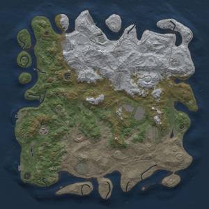 Thumbnail Rust Map: Procedural Map, Size: 4500, Seed: 152, 18 Monuments