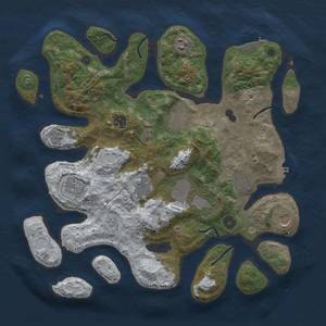 Thumbnail Rust Map: Procedural Map, Size: 3800, Seed: 6969, 18 Monuments