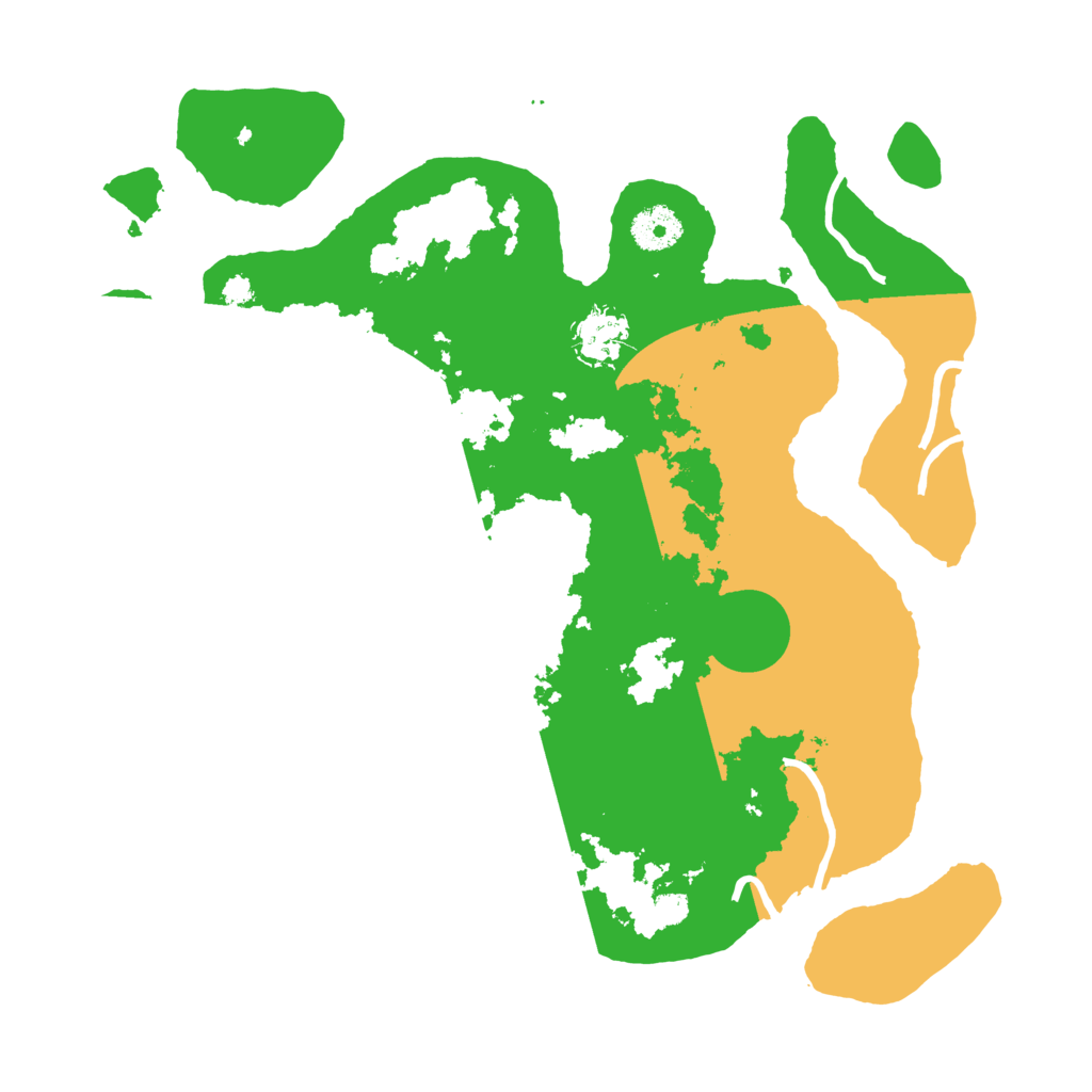 Biome Rust Map: Procedural Map, Size: 3500, Seed: 3204349