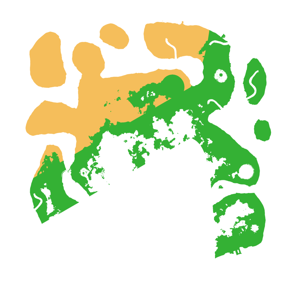 Biome Rust Map: Procedural Map, Size: 3500, Seed: 849255