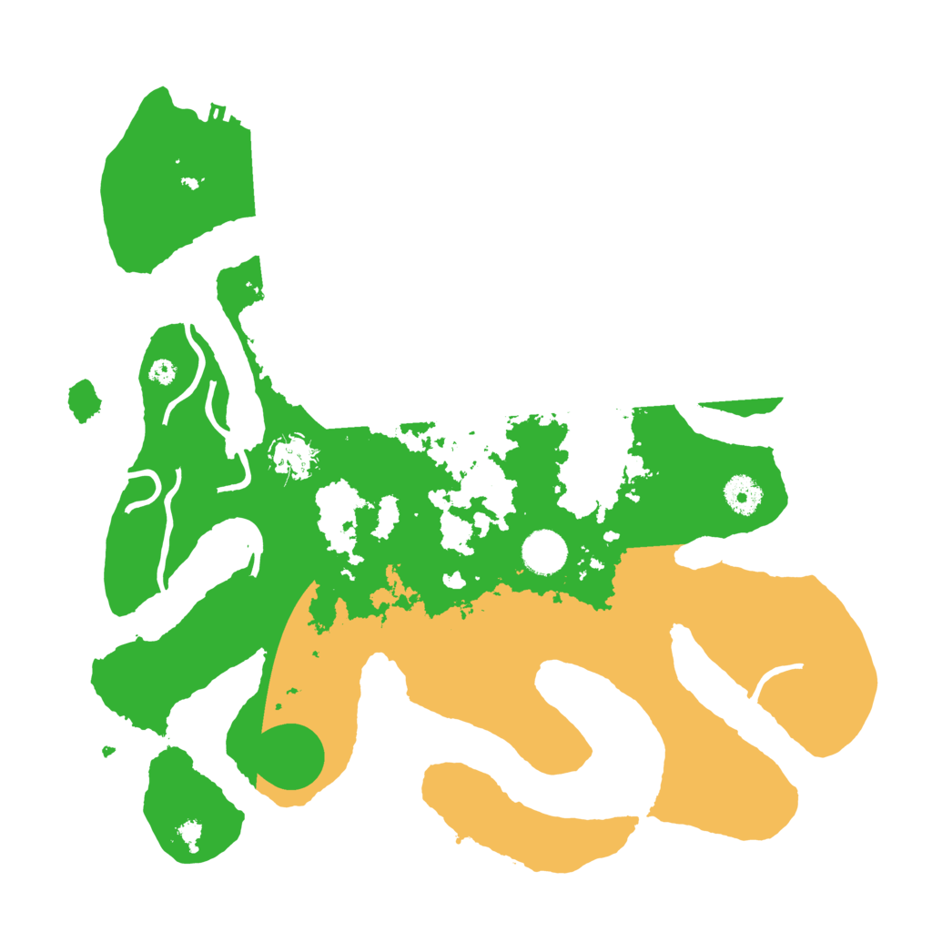 Biome Rust Map: Procedural Map, Size: 3700, Seed: 125468