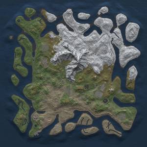 Thumbnail Rust Map: Procedural Map, Size: 5000, Seed: 777, 18 Monuments