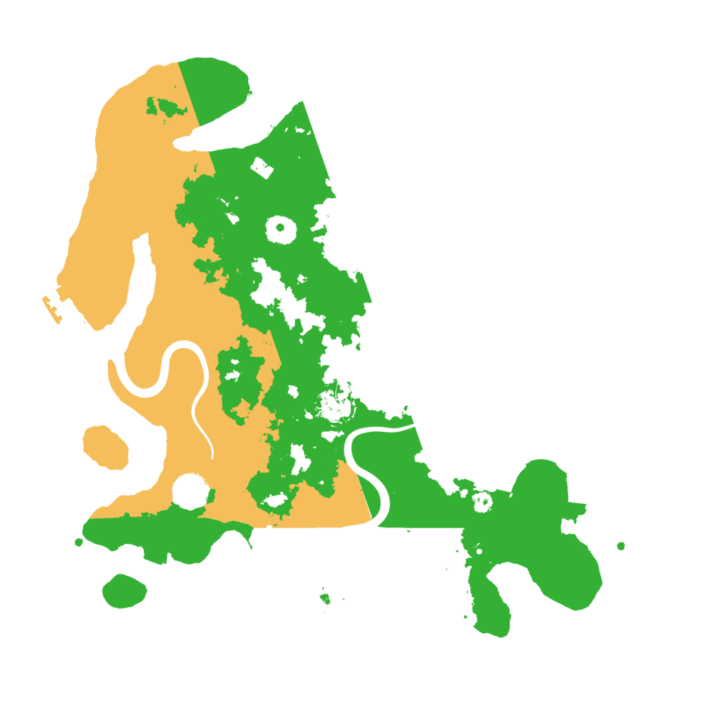 Biome Rust Map: Procedural Map, Size: 3500, Seed: 1673497
