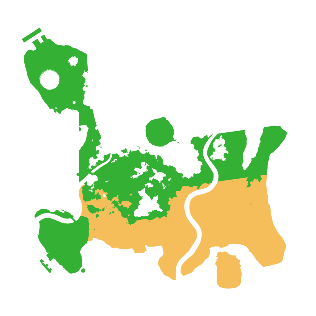 Biome Rust Map: Procedural Map, Size: 3000, Seed: 627555