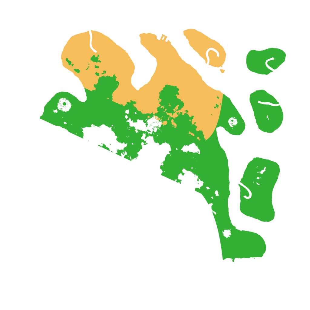 Biome Rust Map: Procedural Map, Size: 3500, Seed: 4402463