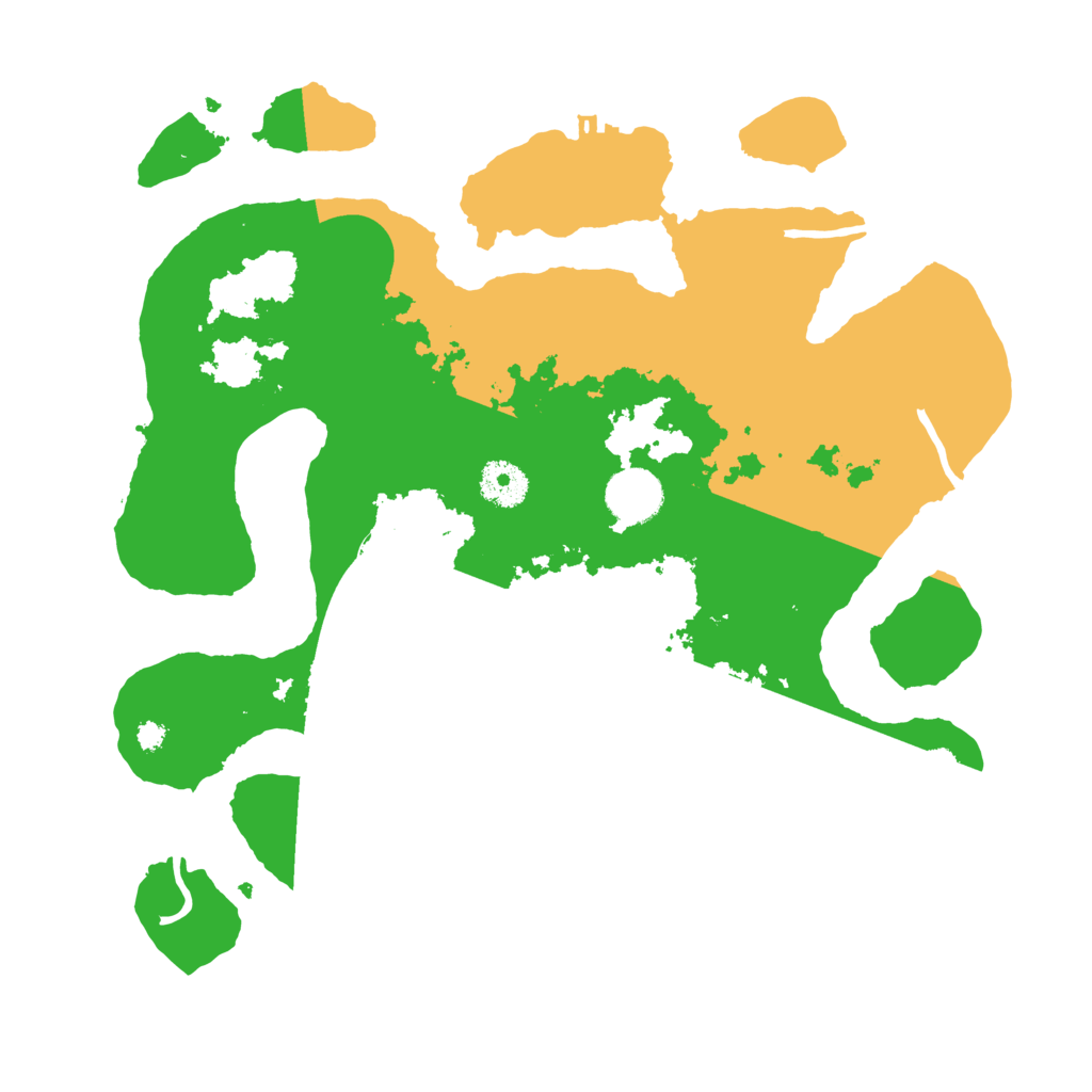 Biome Rust Map: Procedural Map, Size: 3500, Seed: 3436969