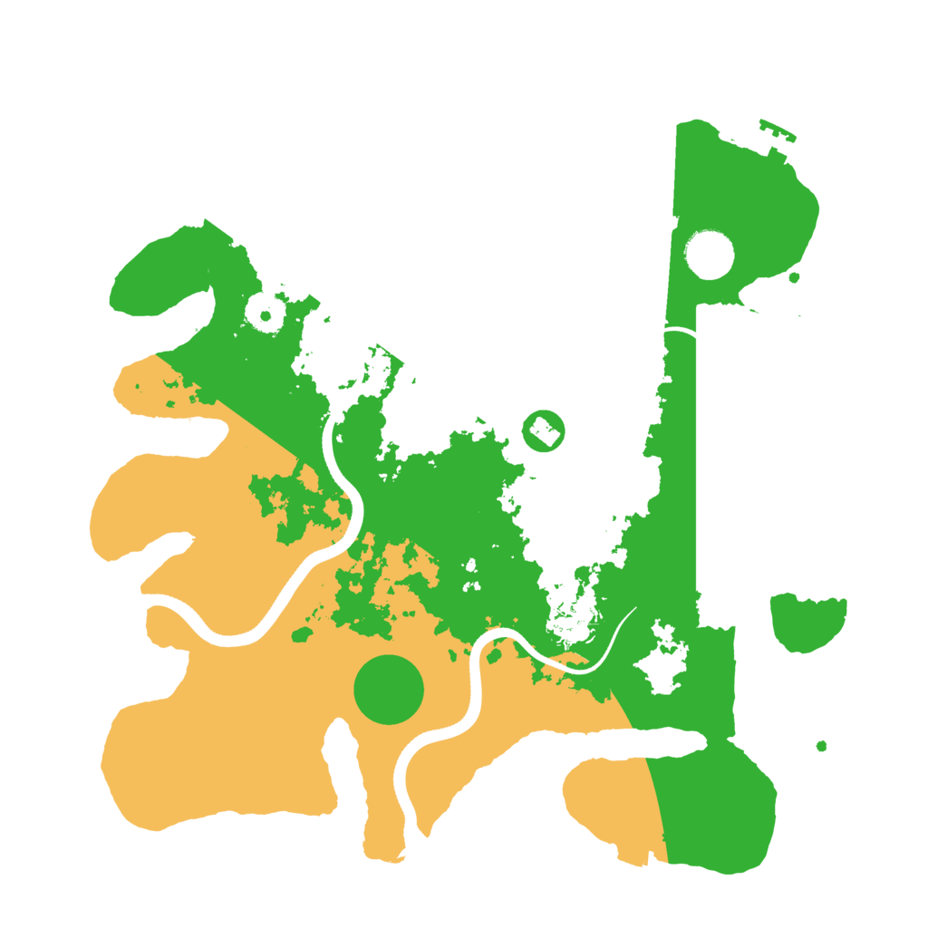 Biome Rust Map: Procedural Map, Size: 3500, Seed: 624323