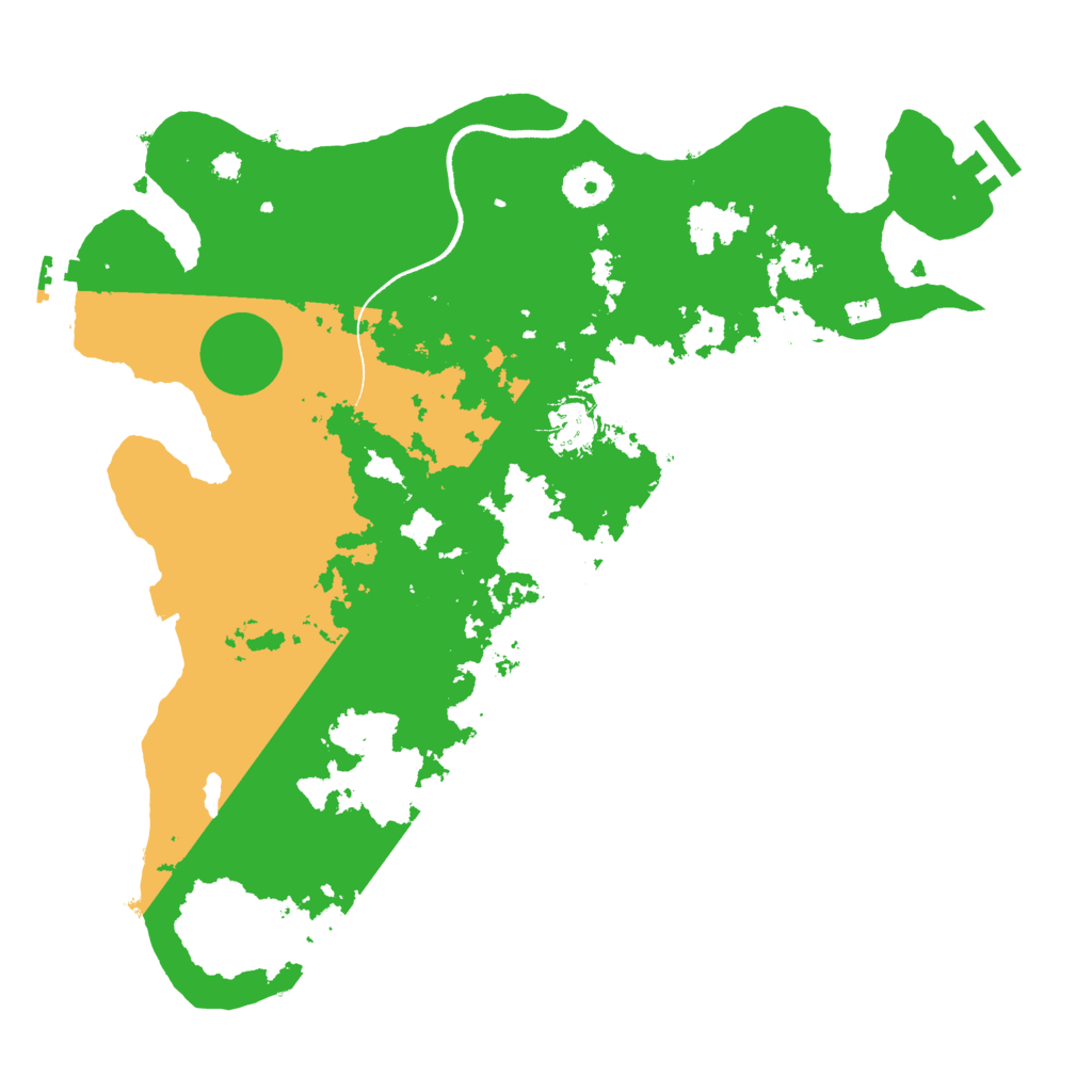 Biome Rust Map: Procedural Map, Size: 3500, Seed: 5045158