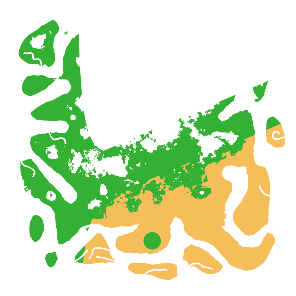 Biome Rust Map: Procedural Map, Size: 4500, Seed: 135167