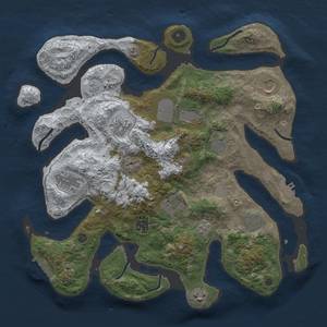 Thumbnail Rust Map: Procedural Map, Size: 3700, Seed: 1721745249, 19 Monuments