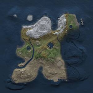 Thumbnail Rust Map: Procedural Map, Size: 2300, Seed: 18, 4 Monuments