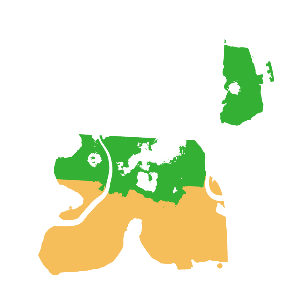 Biome Rust Map: Procedural Map, Size: 2300, Seed: 18