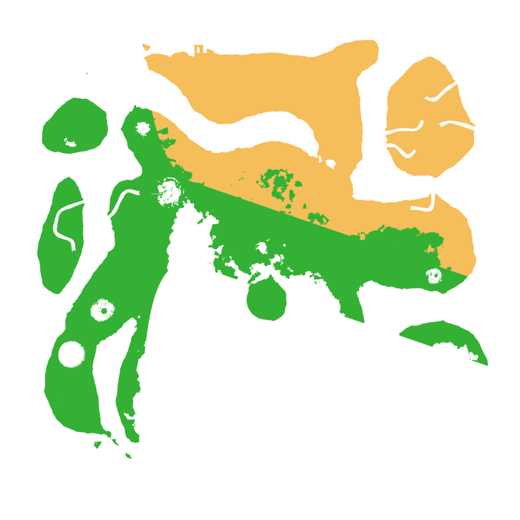 Biome Rust Map: Procedural Map, Size: 3500, Seed: 3165573